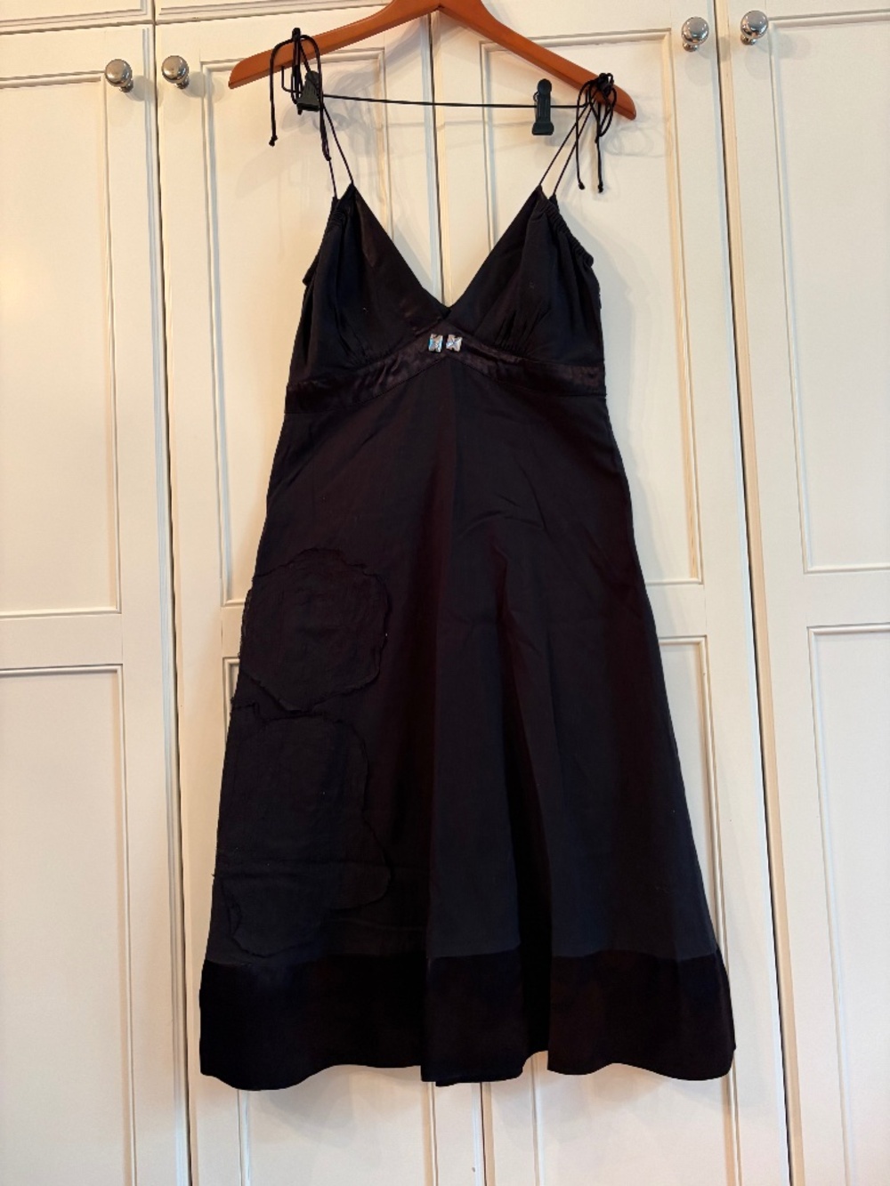 I.CODE by IKKS black strappy midi dress